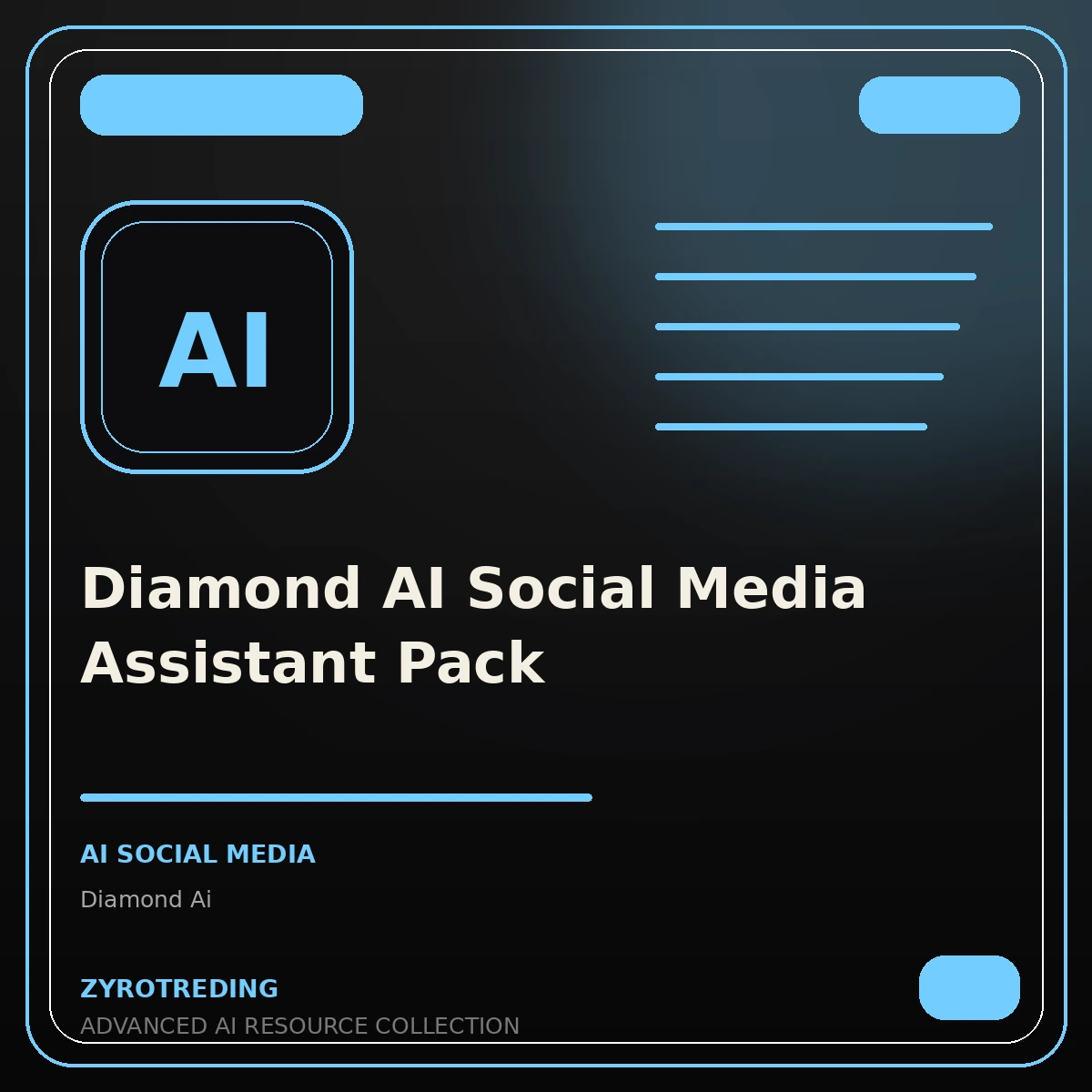 Diamond AI Social Media Assistant Pack