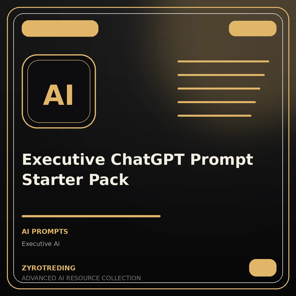 Executive ChatGPT Prompt Starter Pack