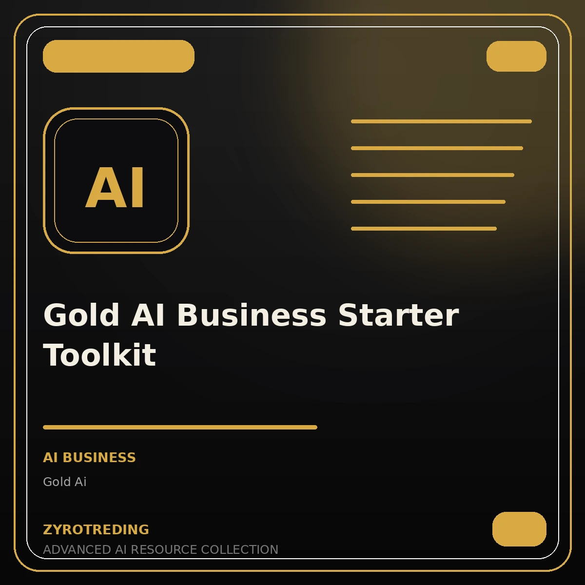 Gold AI Business Starter Toolkit