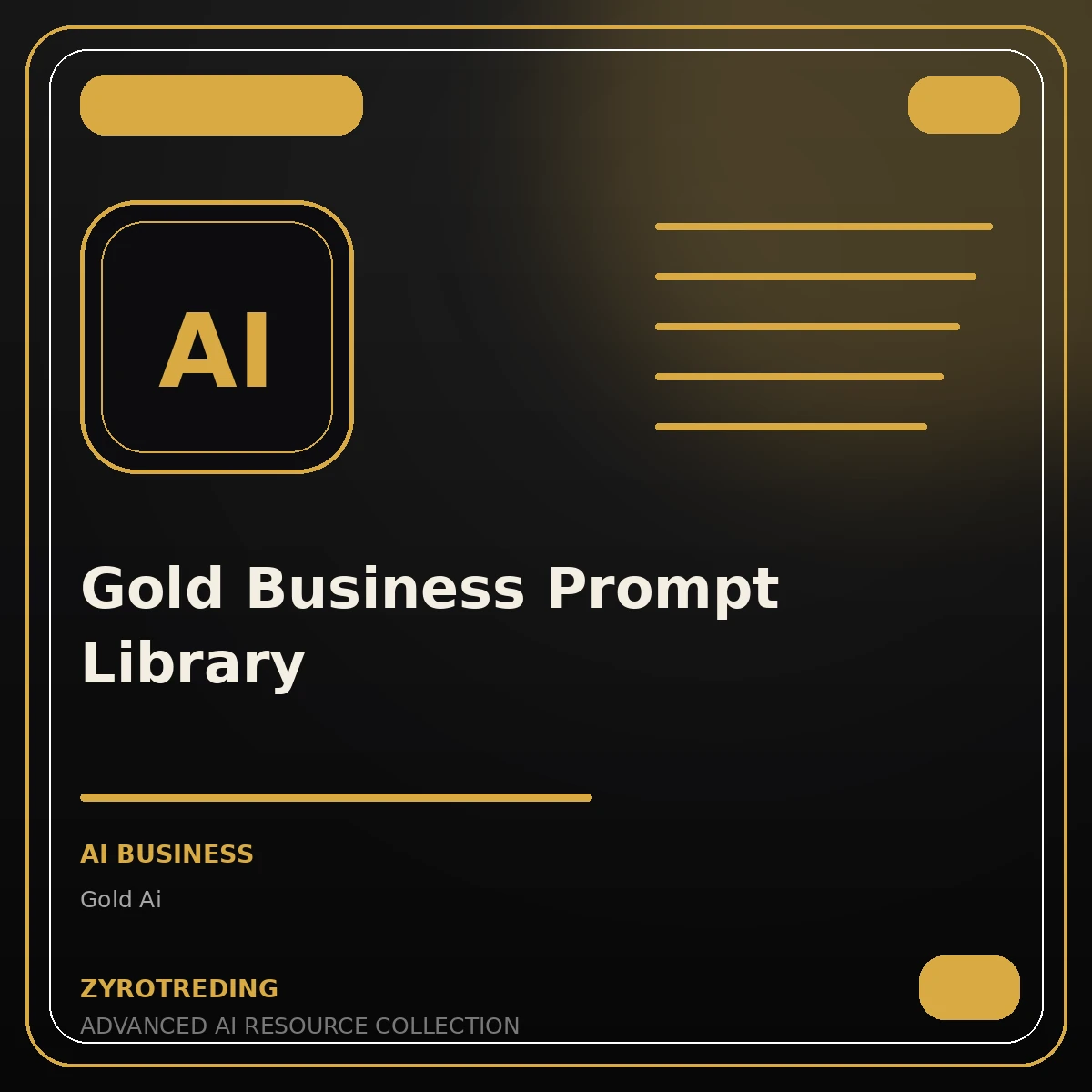 Gold Business Prompt Library