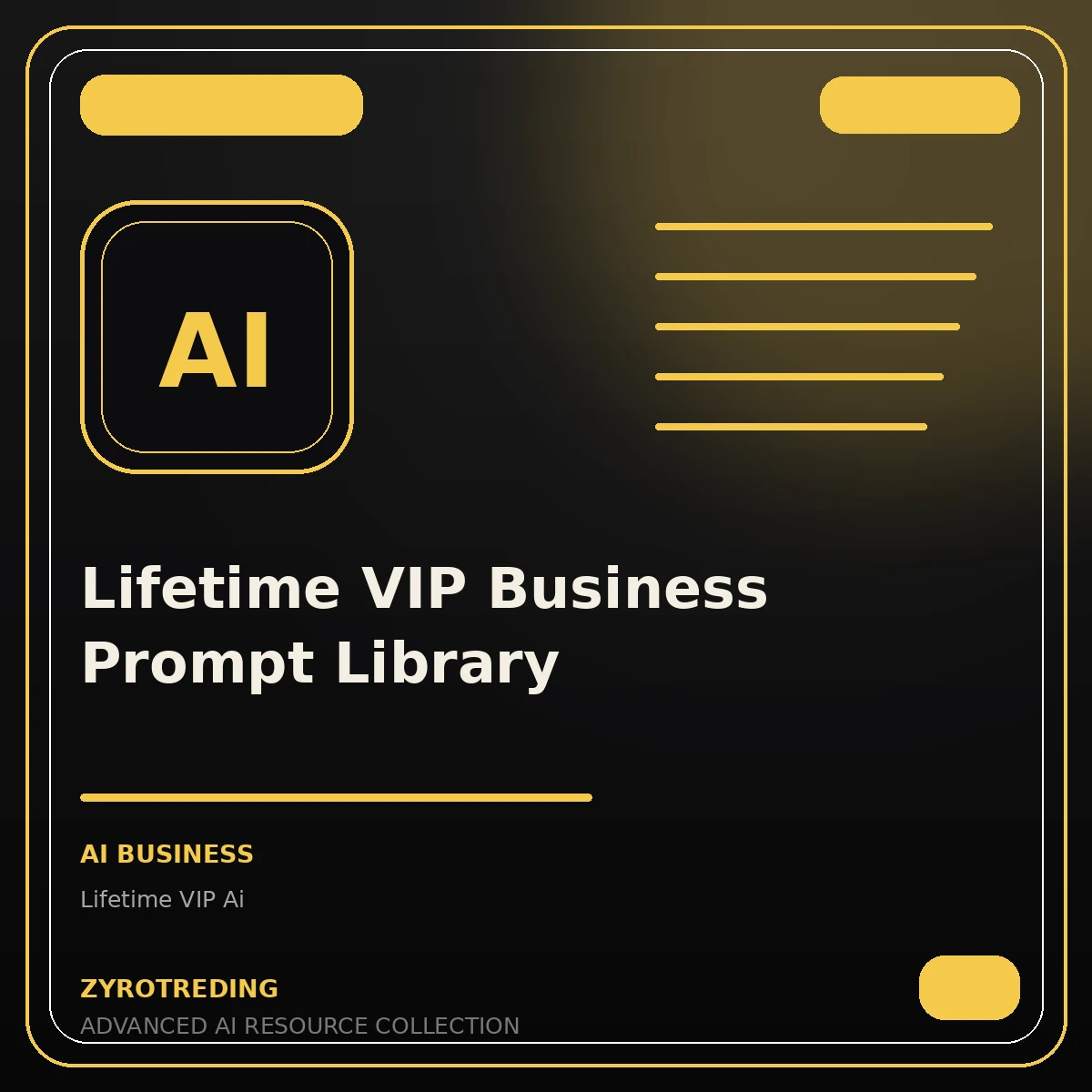 Lifetime VIP Business Prompt Library
