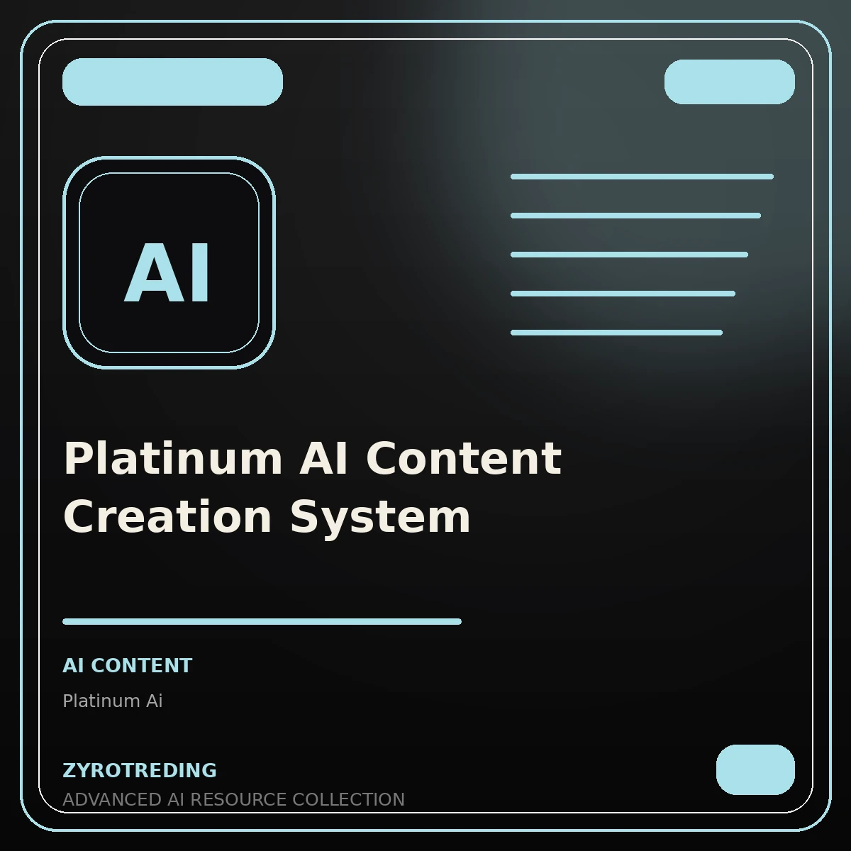 Platinum AI Content Creation System