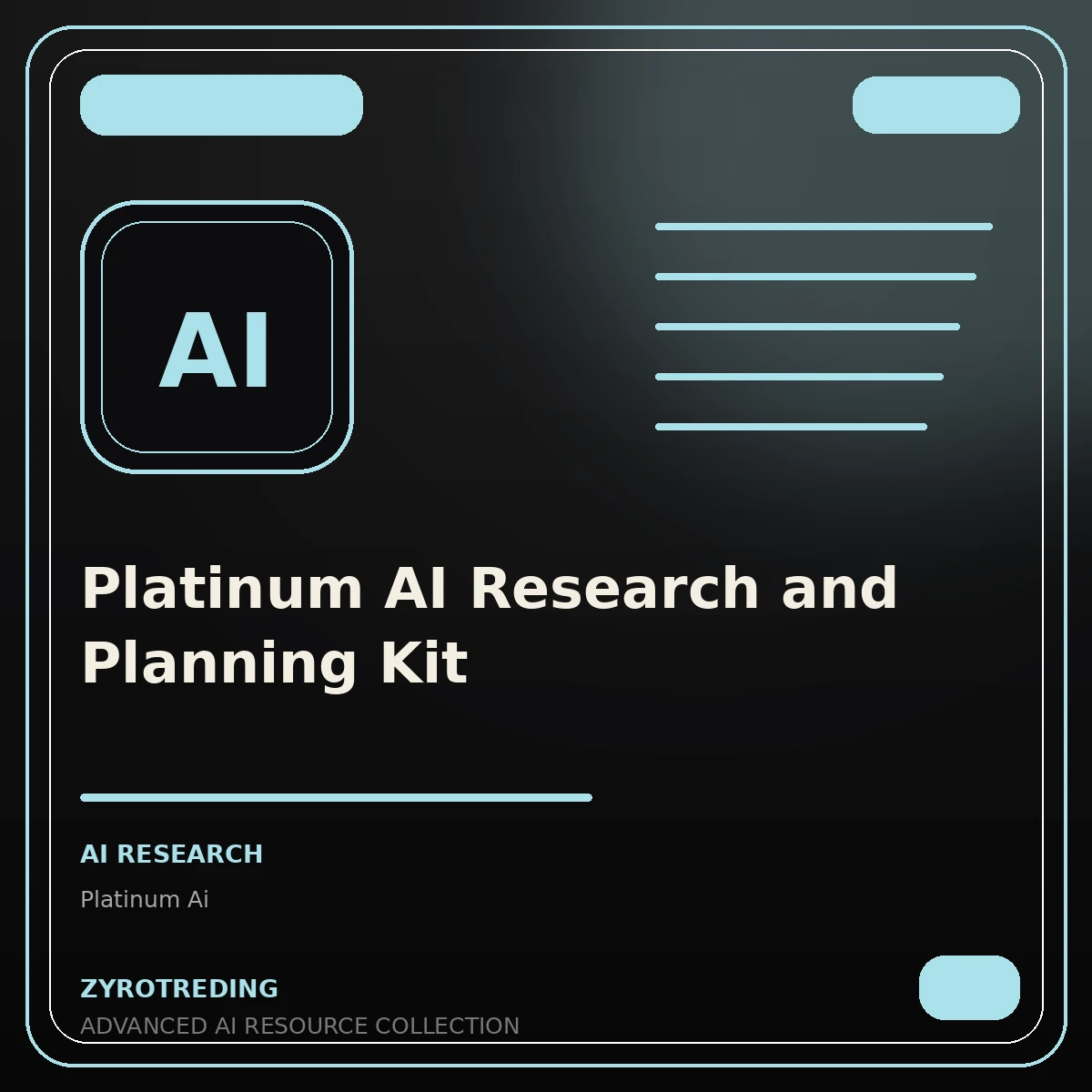 Platinum AI Research and Planning Kit