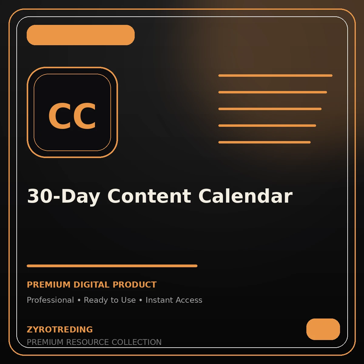 30-Day Content Calendar
