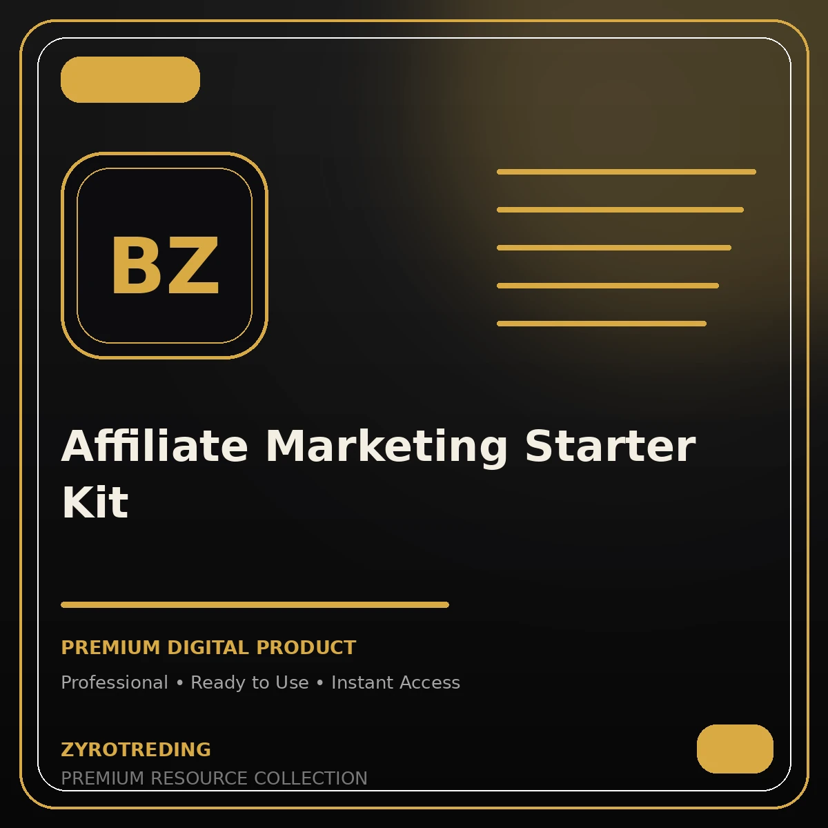 Affiliate Marketing Starter Kit