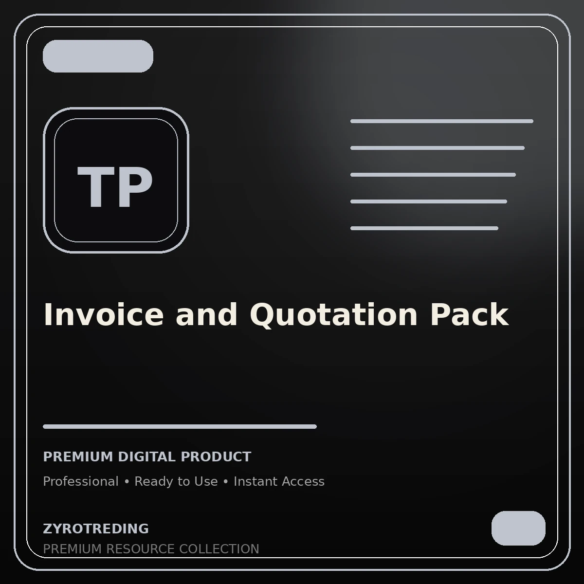 Invoice and Quotation Pack