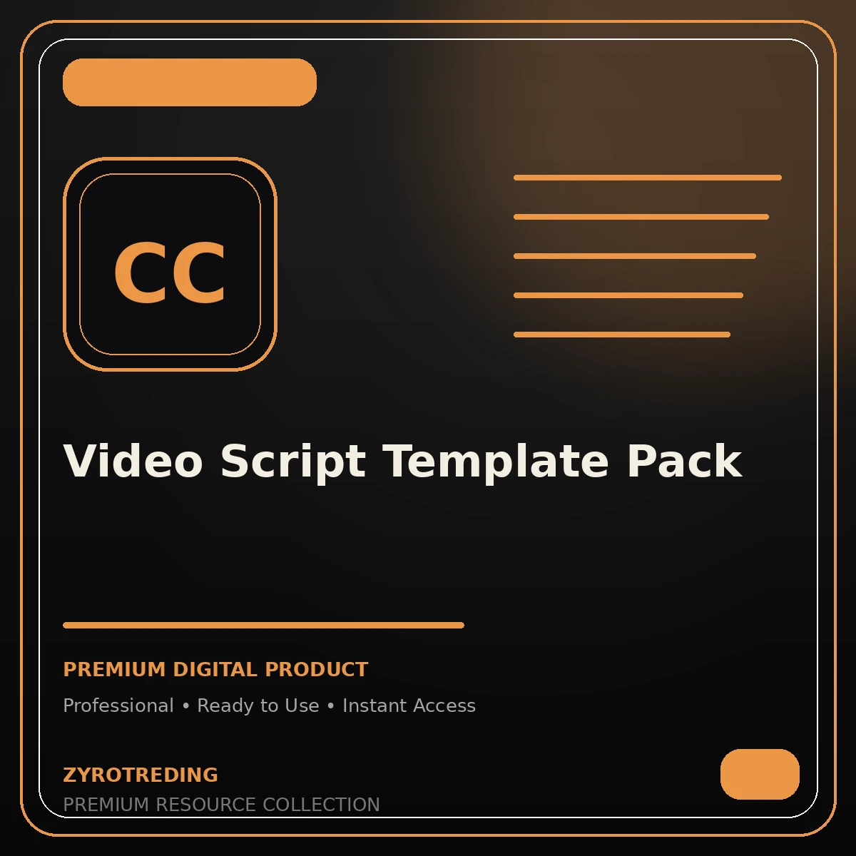 Video Script Template Pack
