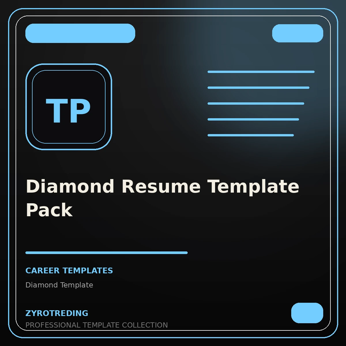 Diamond Resume Template Pack