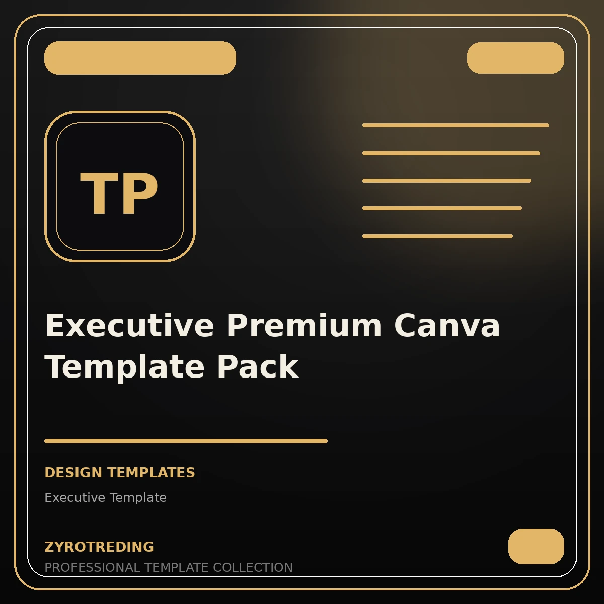 Executive Premium Canva Template Pack