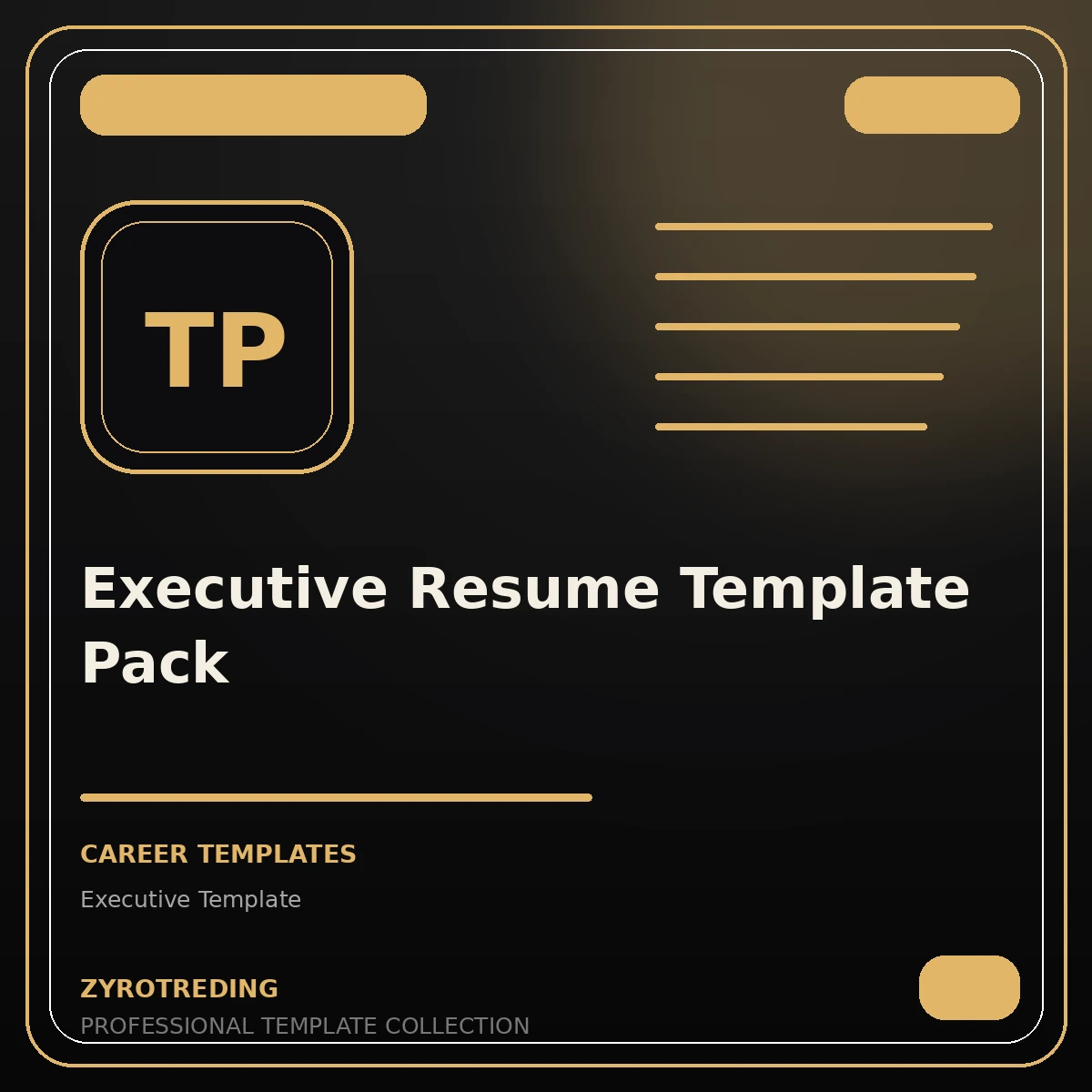 Executive Resume Template Pack