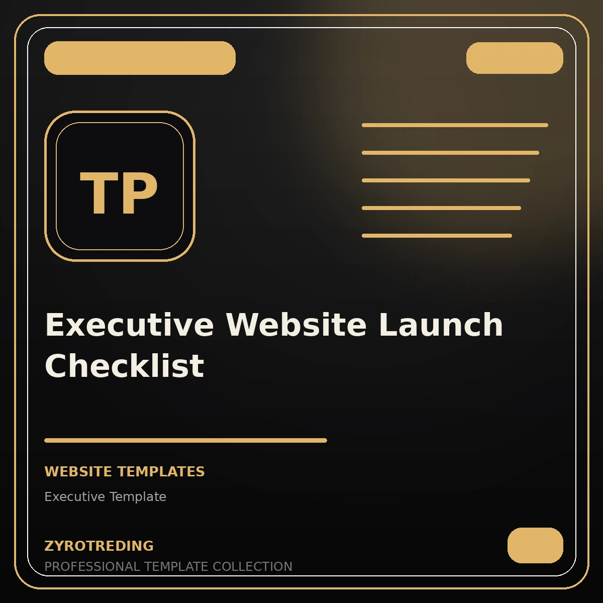 Executive Website Launch Checklist