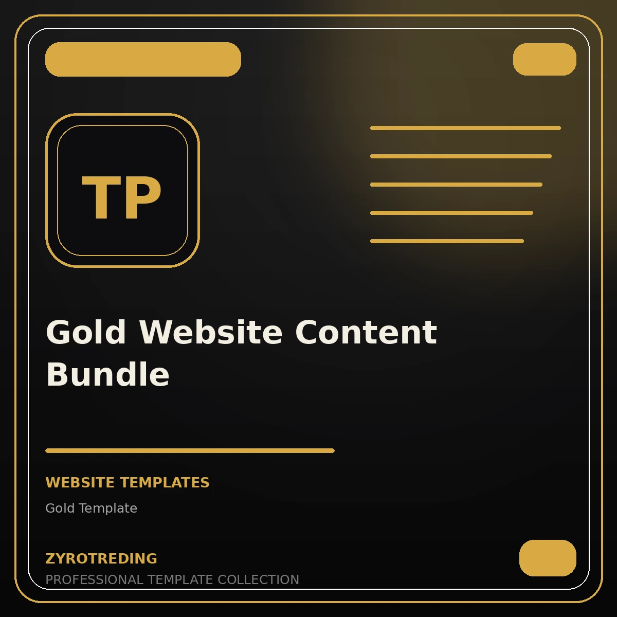 Gold Website Content Bundle