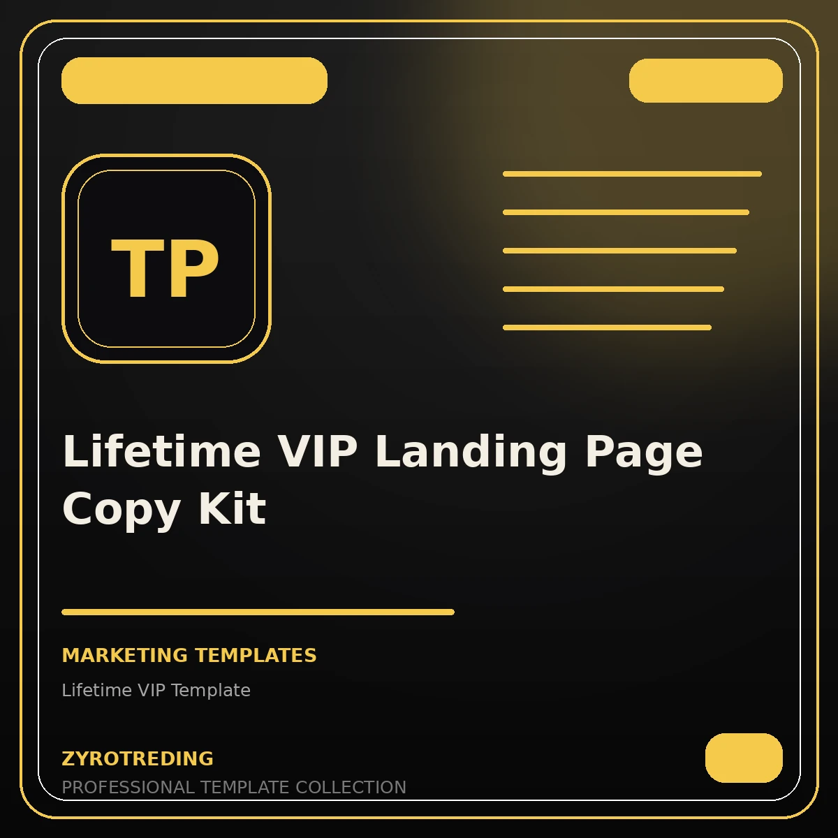 Lifetime VIP Landing Page Copy Kit