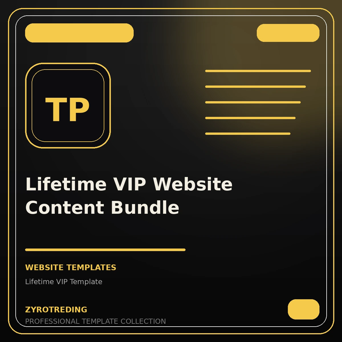 Lifetime VIP Website Content Bundle