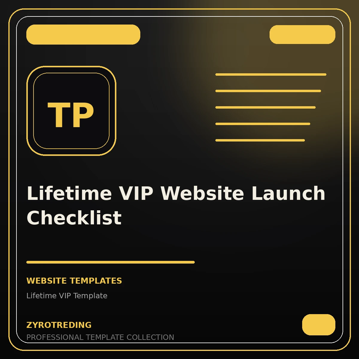 Lifetime VIP Website Launch Checklist