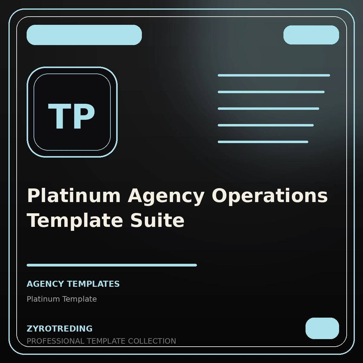 Platinum Agency Operations Template Suite