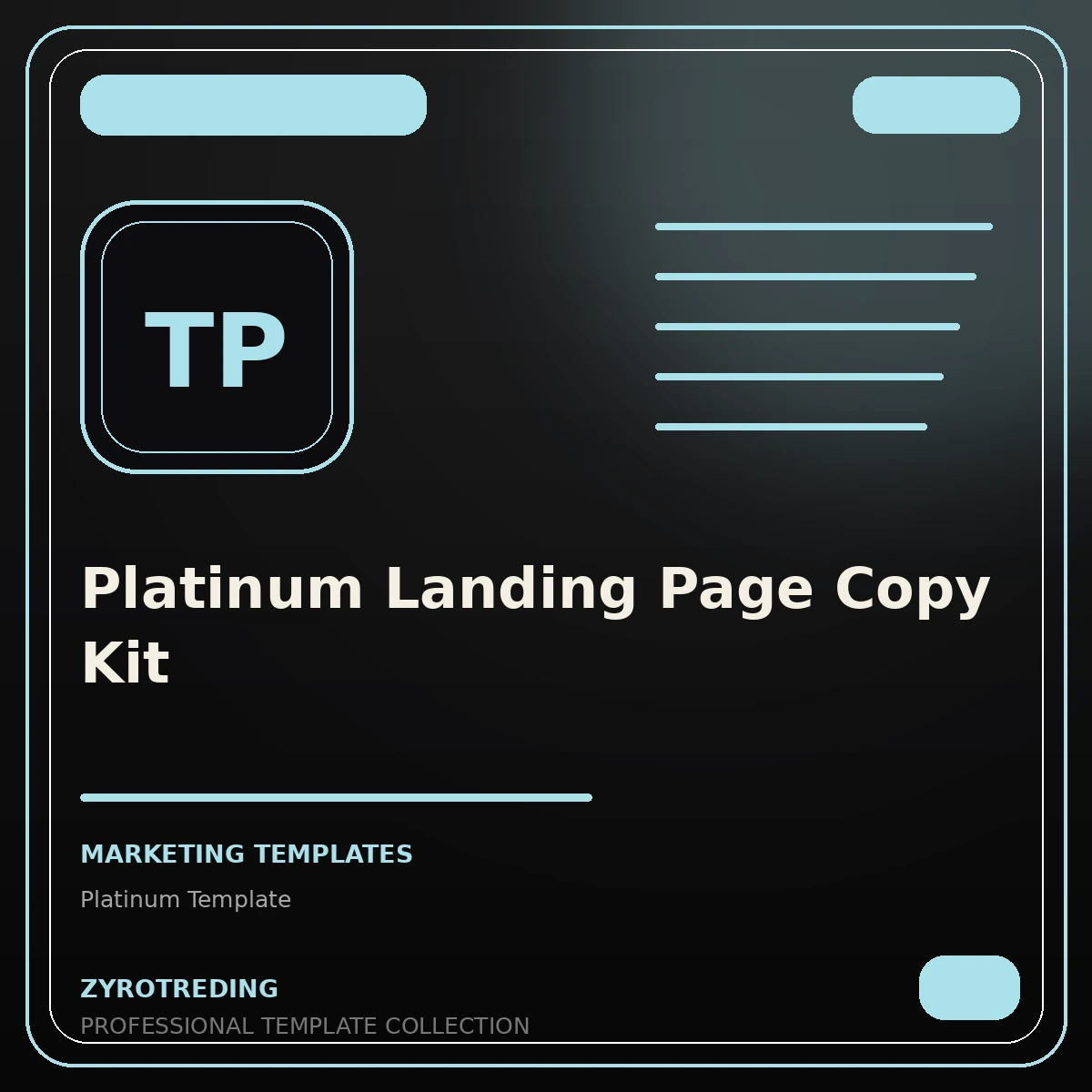 Platinum Landing Page Copy Kit