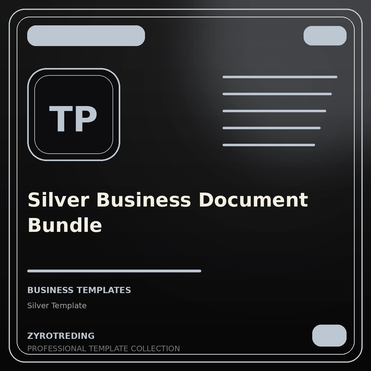 Silver Business Document Bundle
